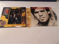 (2) DURAN & J. COUGAR Vinyl Lp Record Albums