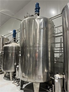 S/S 5000L Jacketed Mixing Tank