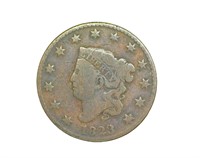 1823/2 Cent VG+ RARE KEY NICE