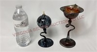 Flame Glow Penco Oil Lamp & Candle Holder