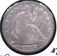 1875  SEATED HALF DOLLAR  G