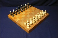 VINTAGE WOODEN CHESS BOARD