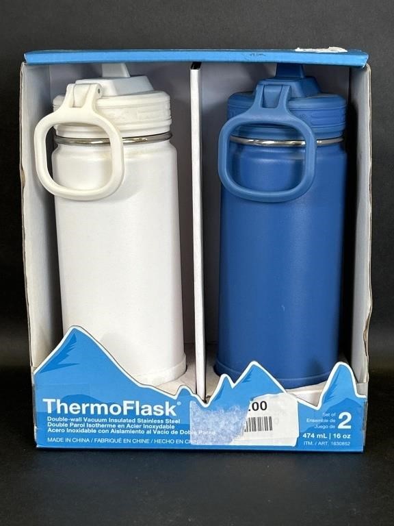 Two ThermoFlask Double Wall Insulated Thermos