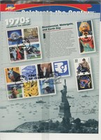 USPS Celebrate The Century 1970s Sheet of Fifteen