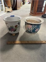Two Porcelain Planters