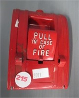 Fire alarm pull.