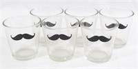 (6) Mustache Candle Votices