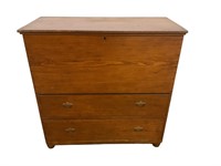 New England chest with lift top lid