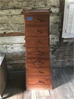 Unique MCM Style 7 Drawer Stand