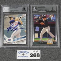 2010 B. Posey & 2017 P Alonso Auto Graded Cards