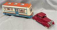 Vintage Toy Car & Trailer Lot