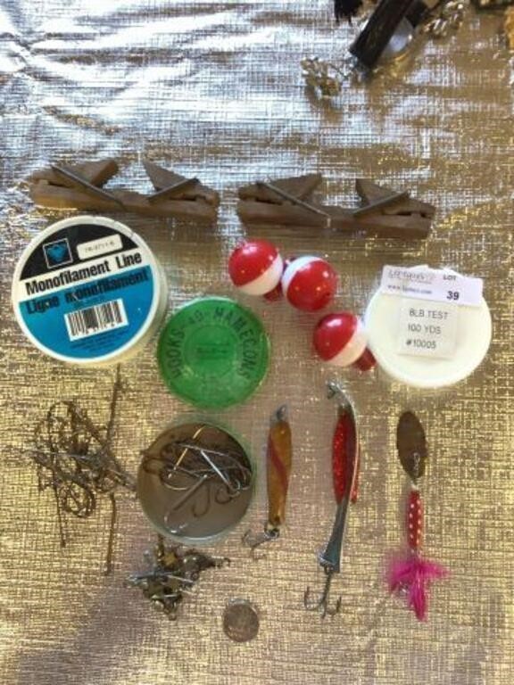 Items found in tacklebox lures, see photo