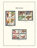 Complete 1983 Commemorative Airmail Stamp Set : Su