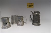 Pewter Stein Relief On Body -  Mugs
