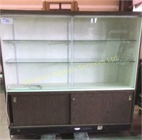 Display Cabinet with Glass Doors and Lights