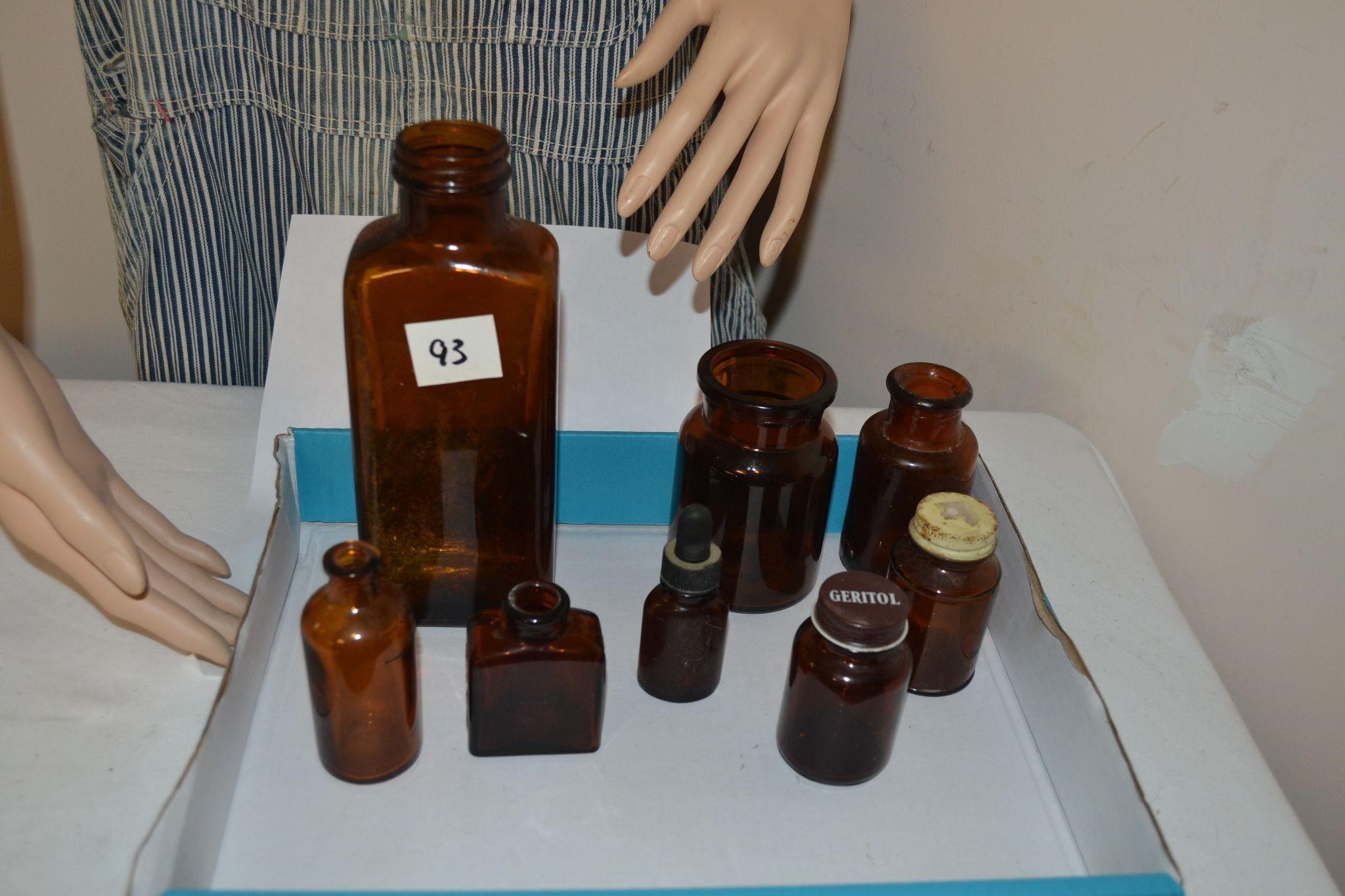 amber medicine bottles