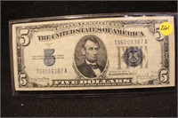 1934-D $5 Silver Certificate Bank Note