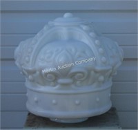 White Crown Gas Pump Globe