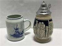 Made in Germany Stein and Delft Holland Mug