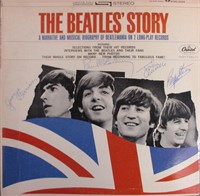 Beatles' Signed 'The Beatles Story' Album Cover