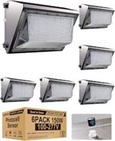 6pack 150w Led Wall Pack Lights With Photocell, ??