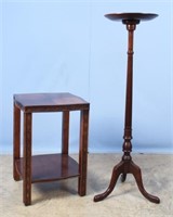 Cherry Queen Anne Style Pedestal & Lane Table