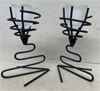 Wire candle holders