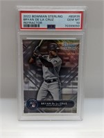 2022 Bowman Sterling Ref /199 RC De La Cruz PSA 10