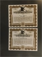 Antique Stock Certificates (#2) - May 1928