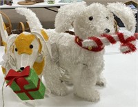 2 - Decorative Christmas Dogs