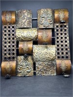 Contemporary Metal Wall Art with 5 Sconces