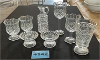 Assorted Clear Glass Items