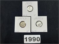 1955 Silver Roosevelt Dimes