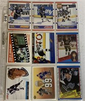 Nine Wayne Gretzky cards