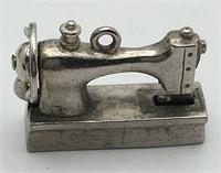 Silver Sewing Machine Charm
