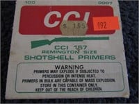1 bx-- CCI 157 SHOTSHELL PRIMERS