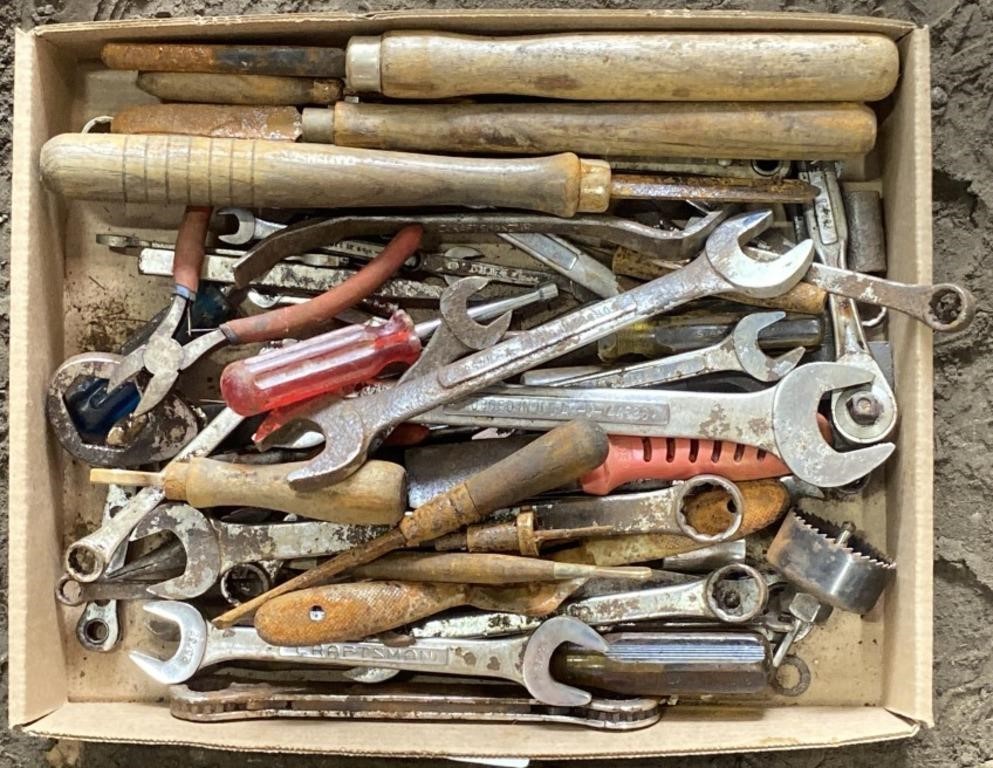 Assorted Wrenches, Screwdrivers, Pliers and Small