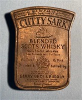Brass Cutty Sark Blended Whiskey Belt Buckle