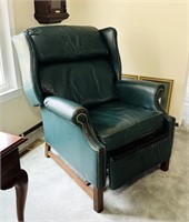Green Leather Reclining Chair