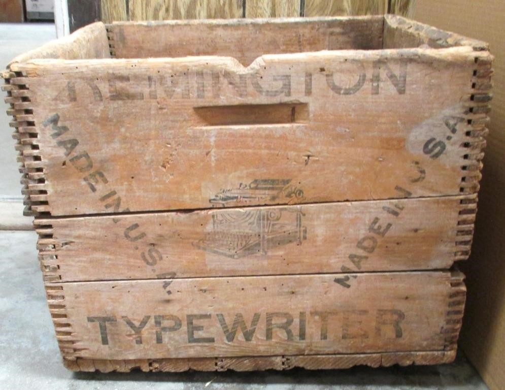 Large Antique Remington Typewriter Shipping Box