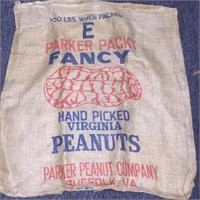 4 Burlap Peanut Bags 100#