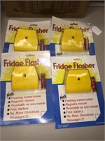 4 Fridge Flasher Magnetic Memo Holders