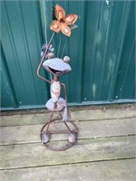 3ft metal frog yard art