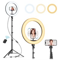 Weilisi 12" Selfie Ring Light with 63" Tripod St