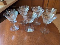 Vintage 1960s? Etched glassware variety