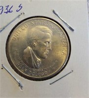 1936 S Cincinnati Half Dollar