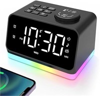 Alarm Clock Radio for Bedroom, Glow Small Digital