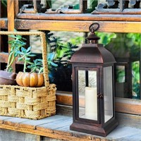 B2743  FreeLung Candle Lanterns, 13.7'' Timed