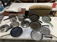 Pots and pans with extra lids