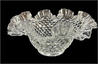 Rare Fenton Ruffled Edge Rose Bowl